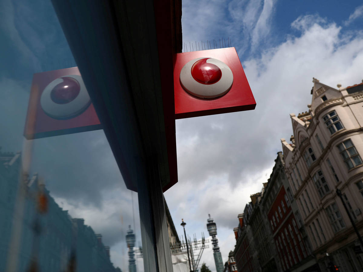Photo: Vodafone London logo image.  (Reuters)
