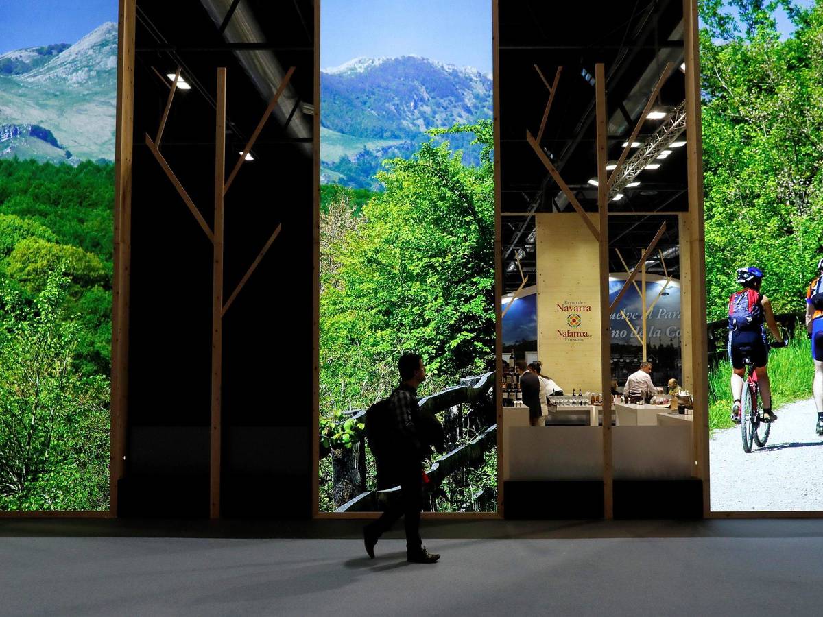 Photo: One of Fitur's pavilions in 2020 (EFE)