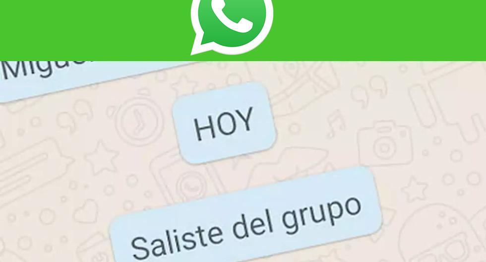 WhatsApp |  How to leave a group unnoticed |  Applications |  Applications |  Smartphone |  Mobile phones |  trick |  Tutorial |  viral |  United States |  Spain |  Mexico |  NNDA |  NNNI |  SPORTS-PLAY