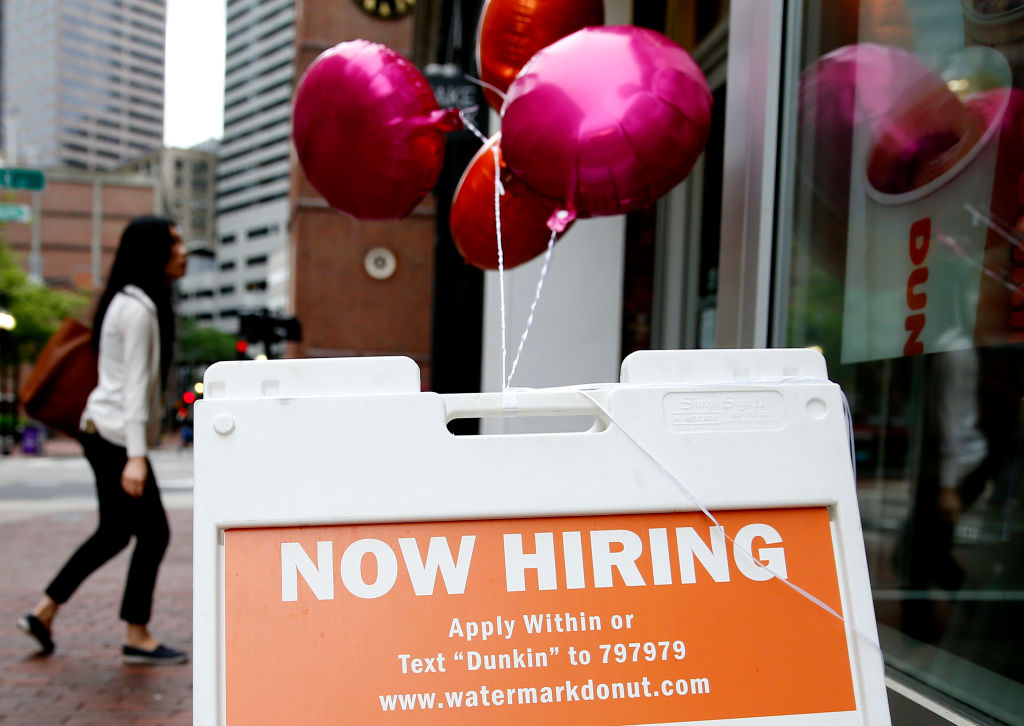 Dunkin' Donuts store offers jobs in Boston