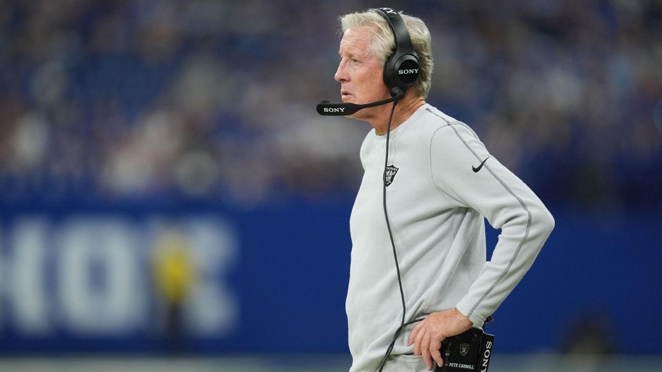 Pete Caroll says repair 1-4 Raiders to start 'well' -