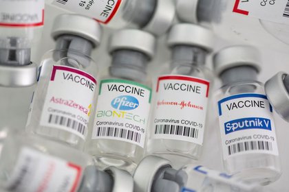 File image.  An illustration of the major COVID-19 vaccines being used around the world.  May 2, 2021. (Reuters) / Dado Rovich