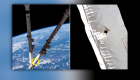 Debris damages the International Space Station
