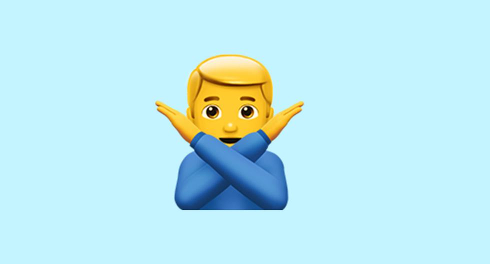 WhatsApp |  Does the emoji of the person with the arms in the X mean |  man pointing no |  Meaning |  Applications |  Applications |  Smartphone |  Mobile phones |  trick |  Tutorial |  viral |  United States |  Spain |  Mexico |  NNDA |  NNNI |  SPORTS-PLAY