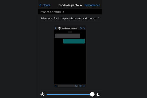 This way you can activate the mode "Too dark" Whatsapp.  (Photo: mag)