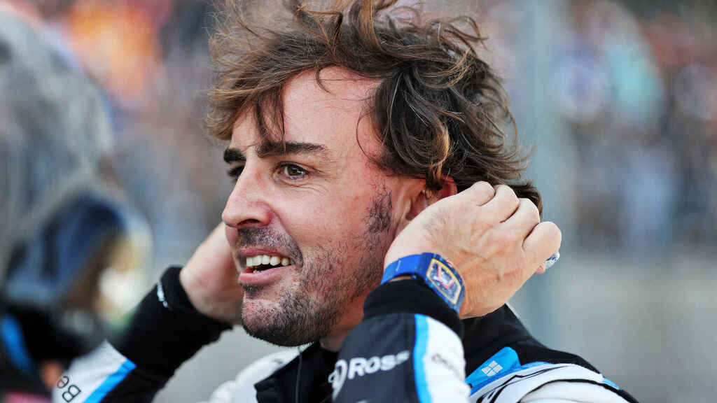 Fernando Alonso on the US Grand Prix grid