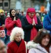 Religious leaders and members of the faith community hold a vigil against COP26 and perform prayer before the United Nations Climate Change Conference (COP26) in Glasgow, Scotland, Britain, October 31, 2021. REUTERS/Hanna McKay
