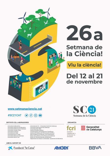 Winner Science Week 2021 Poster. As every year, a competition is held, open to all citizens.  In 2021 it was won by Javier Antonio Marinas Garcia.