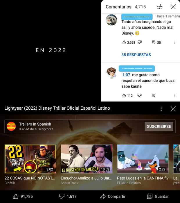 Above the full screen comments and below the playlist (Image: Mag)