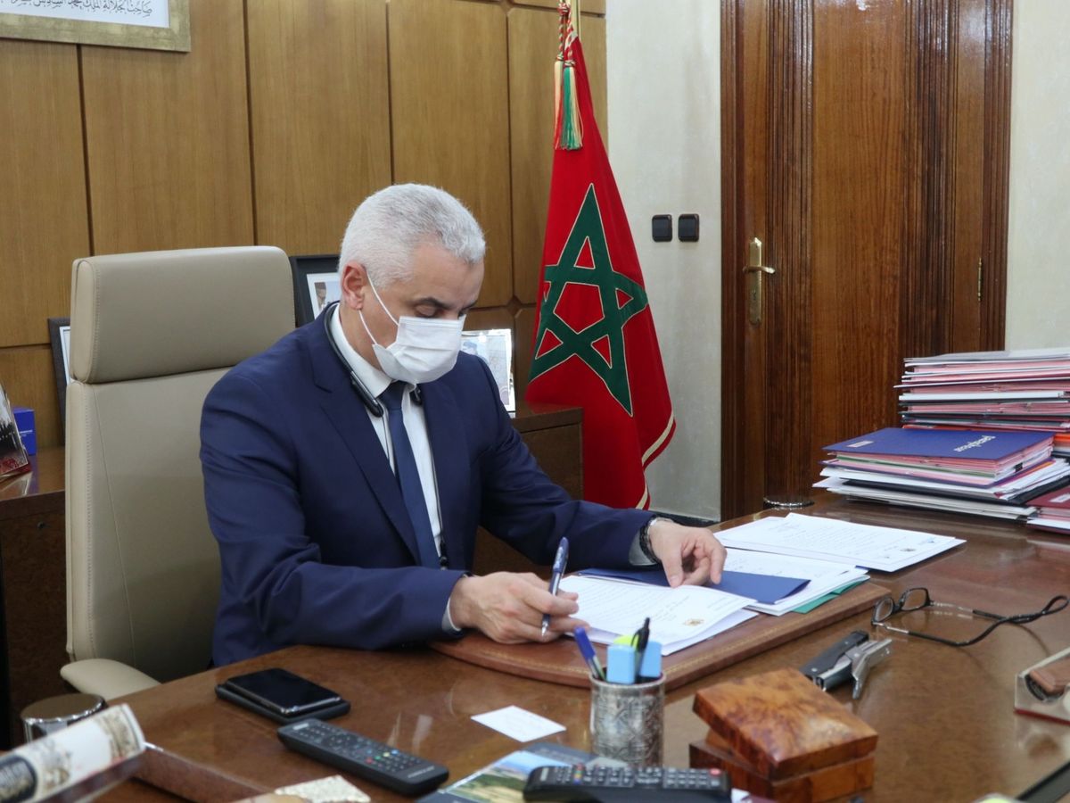 Photo: Moroccan Minister of Health Khaled Ait Taleb.  (EFE / Javier Otazu Elcano)