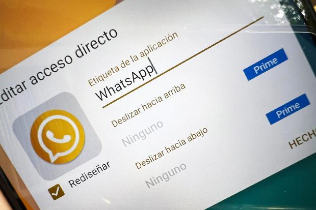 This way you can change the WhatsApp logo to a golden one on your cell phone.  (Photo: mag)